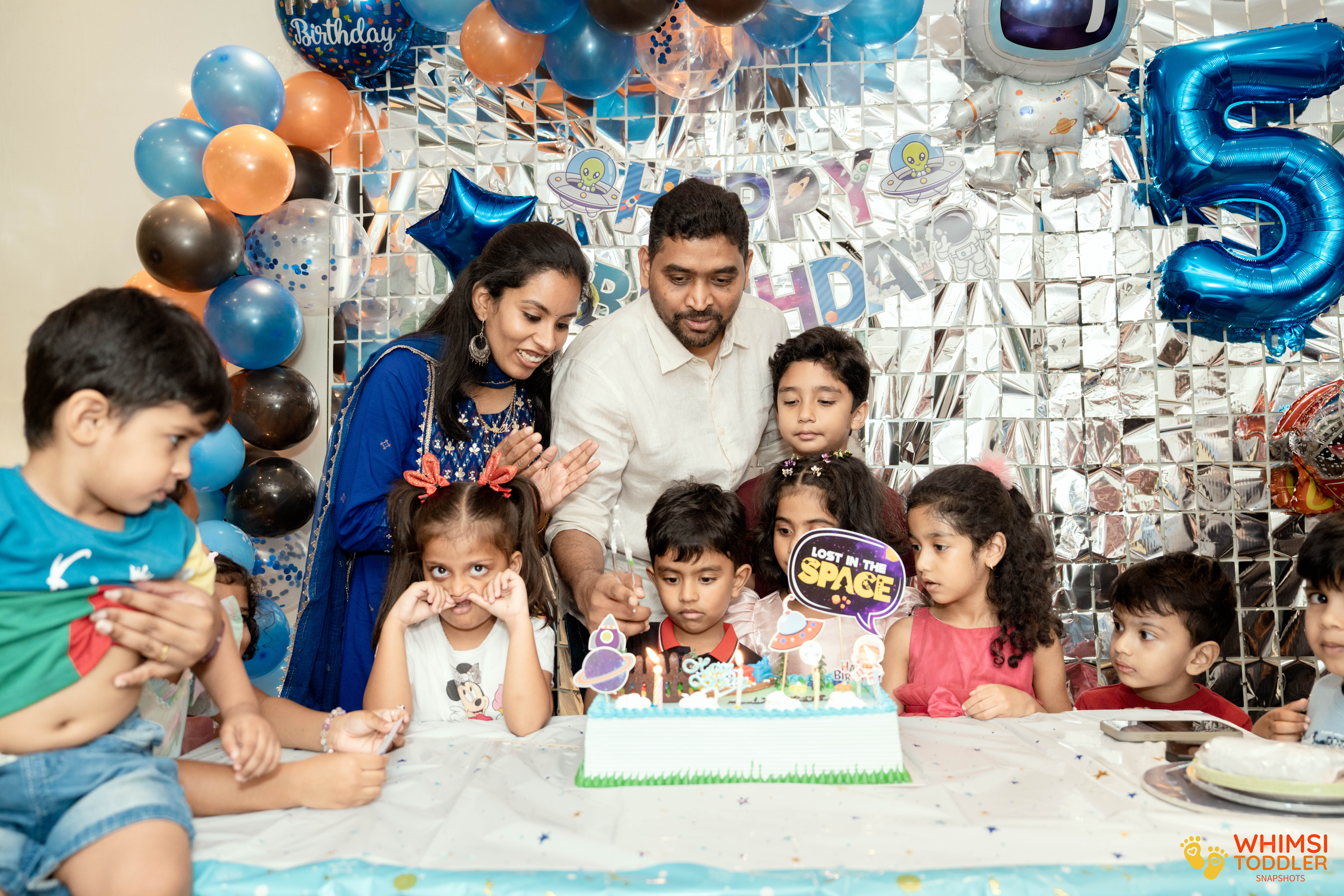 Birthday photographer candid
